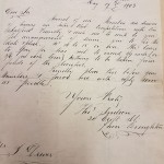 Challenge Letter From Broughton Anglers 1903